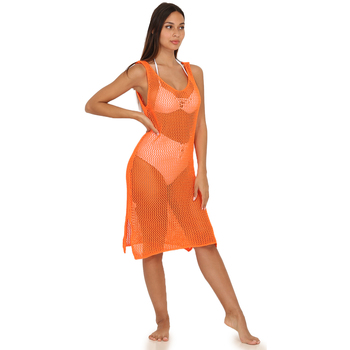 Vêtements Femme Robes La Modeuse 63247_P143768 Orange