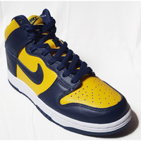 Chaussures Homme Baskets montantes Nike Nike Dunk High Michigan (2020) - CZ8149-700 - Taille : 41 FR Jaune