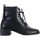 Chaussures Femme Boots The Divine Factory Bottine Cuir Noir