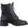 Chaussures Femme Boots The Divine Factory Boot à Lacets Noir