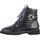 Chaussures Femme Boots The Divine Factory Boot à Lacets Noir