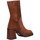 opportunities Femme Low boots Hersuade W22160 Bottes et bottines Femme Cuir Chamois Marron