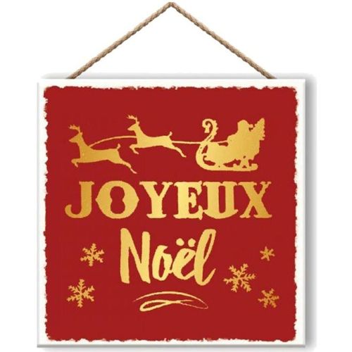 Maison & Déco Polo Ralph Lauren Enesco Décoration à suspendre - Joyeux Noël Rouge