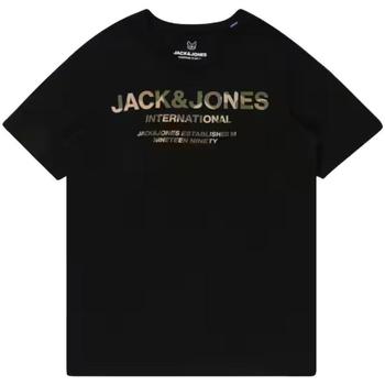 Vêtements Garçon official official cash money t shirt Jack & Jones  Noir