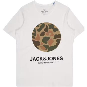 Vêtements Garçon official official cash money t shirt Jack & Jones  Blanc