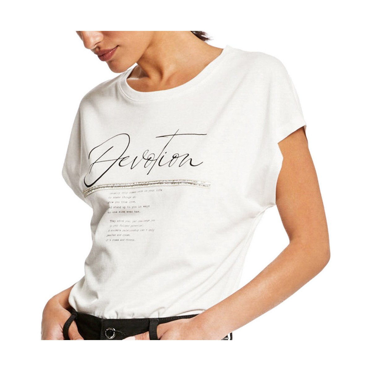 Vêtements Femme T-shirts & Polos Morgan 222-DEVOTI Blanc