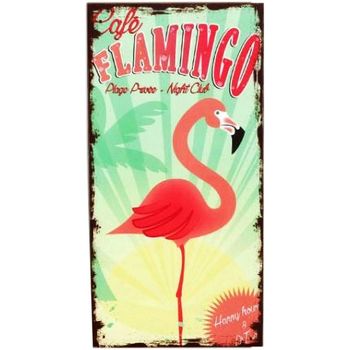 Sélection homme à moins de 70 Tableaux / toiles Faye Décoration Flamingo café Multicolore
