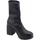 Chaussures Femme Low boots Wonders H-4925 Camelus Strech Noir