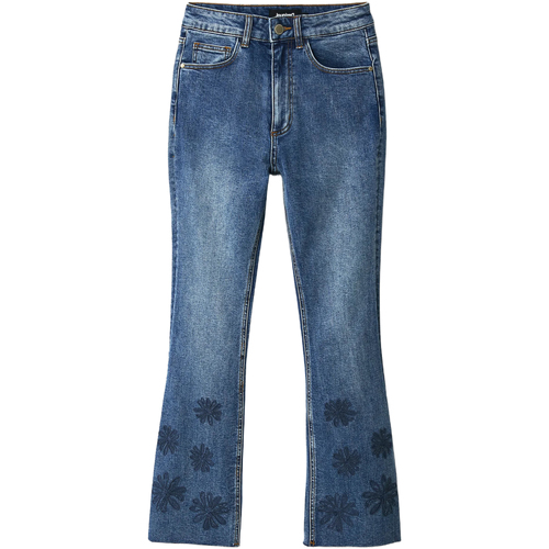 Vêtements Femme drawstring Jeans bootcut Desigual 22WWDD51 Bleu