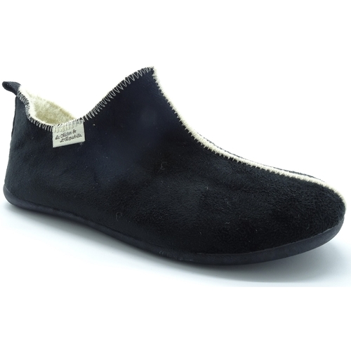 Chaussures Femme Chaussons Coton Du Monde 6030 Noir