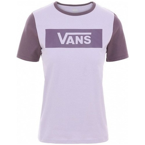 Vêtements Femme shirt with logo tory burch t shirt Vans V Tangle Range Ringer Violet