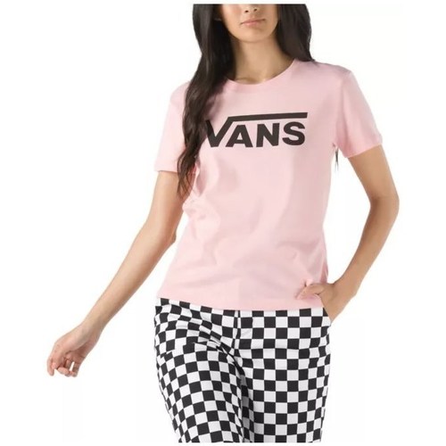 Vêtements Femme T-shirts manches courtes Vans Flying V Crew Beige