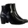 Chaussures Femme Boots Gabor Bottine Cuir Noir