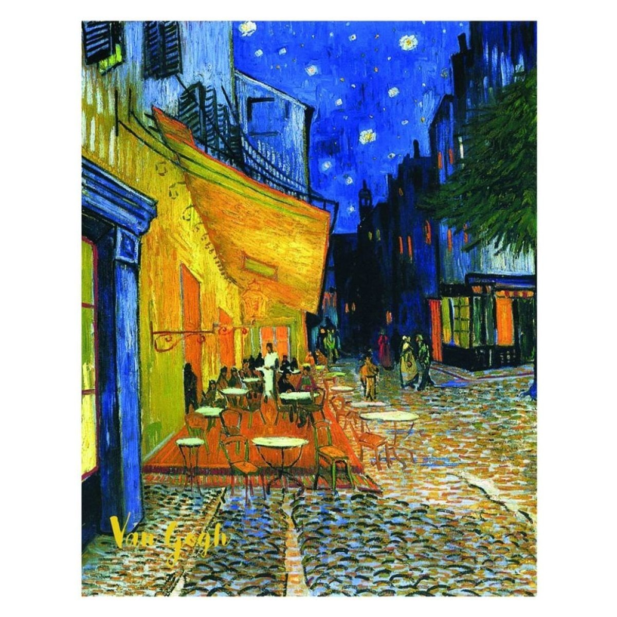 Maison & Déco Tableaux / toiles Enesco Décoration murale en bois Van Gogh Bleu