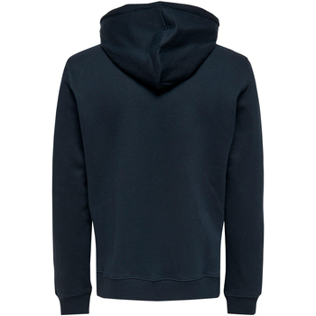 Only & Sons  Sweat coton capuche Marine