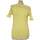 Vêtements Femme T-shirts & Polos Morgan top manches courtes  38 - T2 - M Jaune Jaune