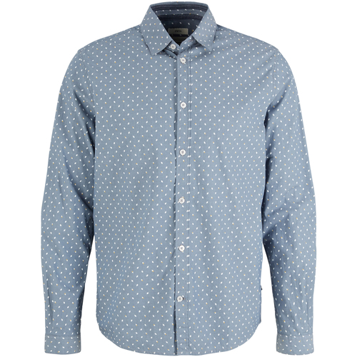 Tom Tailor Chemise coton cintrée Bleu - Livraison Gratuite | Spartoo ! -  Vêtements Chemises manches longues Homme 33,99 €