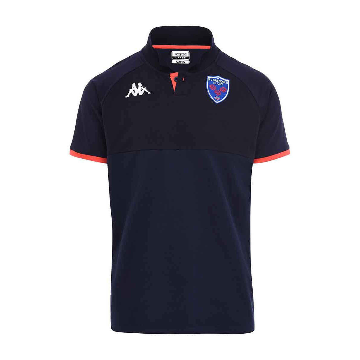 Vêtements Garçon T-shirts & Polos Kappa Polo Angat 6 FC Grenoble Rugby 22/23 Bleu