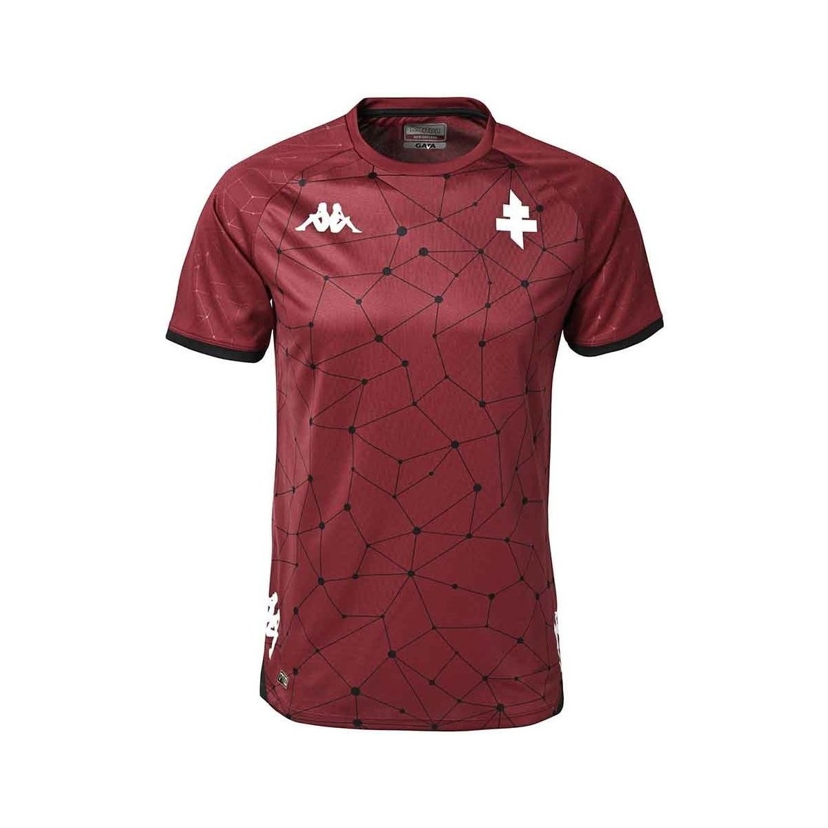 Vêtements Garçon T-shirts manches courtes Kappa Maillot Aboupre Pro 6 FC Metz 22/23 Grenat Rouge