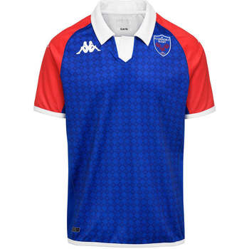 Vêtements Garçon T-shirts manches courtes Kappa Maillot Kombat Home FC Grenoble Rugby 22/23 Bleu, rouge, blanc