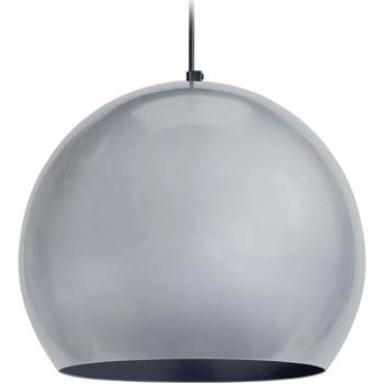 Maison & Déco Lustres / suspensions et plafonniers Tosel Suspension globe métal aluminium Argenté