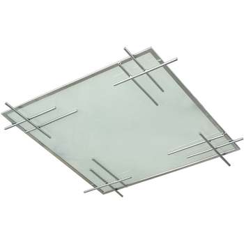 Maison & Déco Lustres / suspensions et plafonniers Tosel Plafonnier carré métal aluminium Argenté