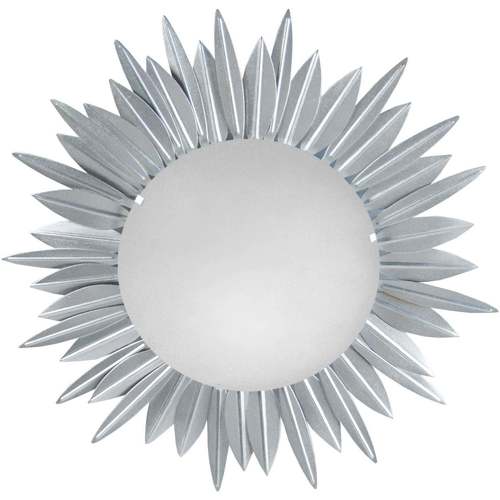 Maison & Déco Lustres / suspensions et plafonniers Tosel Plafonnier ronde métal aluminium Argenté