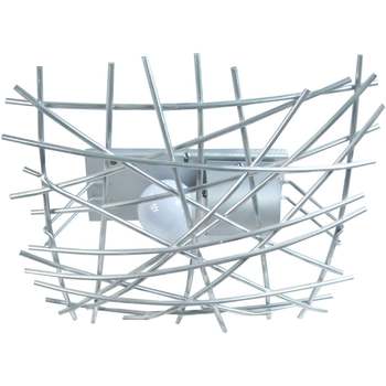 Maison & Déco Lustres / suspensions et plafonniers Tosel Plafonnier géométrique métal aluminium Argenté