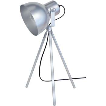 Maison & Déco Lampes de bureau Tosel Lampe de chevet trépied métal aluminium Argenté