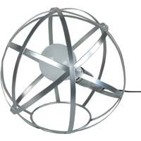 Maison & Déco Lampes de bureau Tosel Lampe a poser globe métal aluminium Argenté