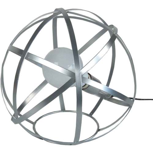 Sandales et Nu-pieds Lampes de bureau Tosel Lampe a poser globe métal aluminium Argenté