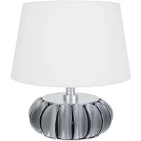 Maison & Déco Lampes de bureau Tosel Lampe de salon vase métal aluminium et blanc Argenté