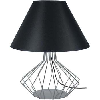 Maison & Déco Lampes de bureau Tosel Lampe de salon filaire métal aluminium et noir Argenté