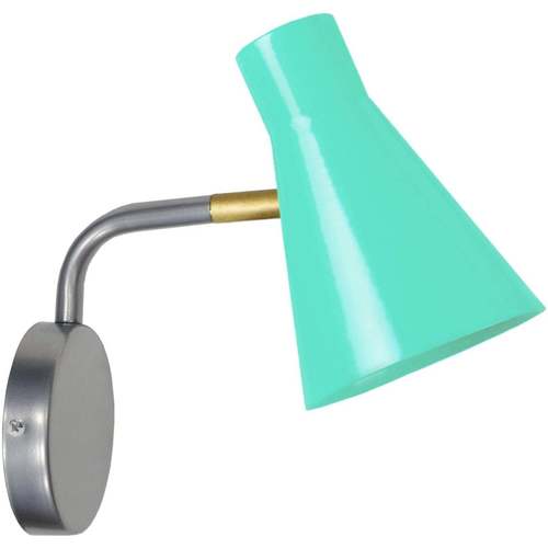 Lampe De Chevet Bras Métal Appliques Tosel Applique articulé métal aluminiumet vert Argenté