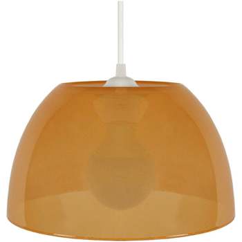Maison & Déco Lustres / suspensions et plafonniers Tosel Suspension dôme plastique ambre Jaune
