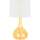 Maison & Déco Lampes de bureau Tosel Lampe de chevet bouteille verre ambre et blanc Jaune