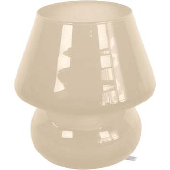 Maison & Déco Lampes de bureau Tosel Lampe de chevet champignon verre Beige Beige