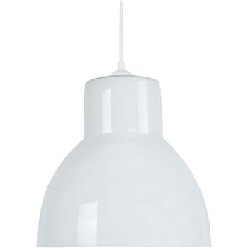 Calvin Klein Jea Lustres / suspensions et plafonniers Tosel Suspension dôme verre blanc Blanc
