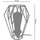 Maison & Déco Lampes de bureau Tosel Lampe de chevet géométrique métal blanc Blanc