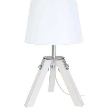 Lampes de bureau Lampes de bureau Tosel Lampe de chevet trépied bois blanc Blanc
