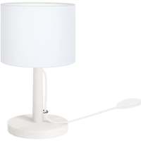 LA MODE RESPONSABLE Lampes de bureau Tosel Lampe de chevet droit bois blanc Blanc