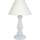Maison & Déco Lampes de bureau Tosel Lampe de chevet colonne bois blanc cerrusé Blanc