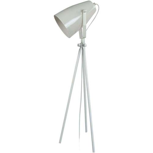 Maison & Déco Fleur De Safran Tosel Lampe de chevet trépied métal blanc dIvoire Blanc