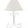 Maison & Déco Lampes de bureau Tosel Lampe de chevet colonne métal blanc dIvoire Blanc