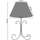 Maison & Déco Lampes de bureau Tosel Lampe de chevet colonne métal blanc dIvoire Blanc