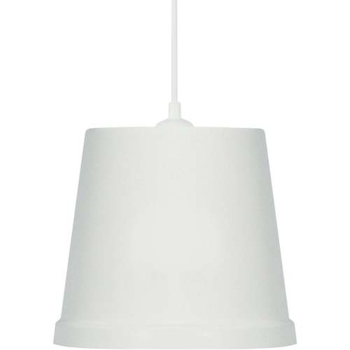 Maison & Déco Lustres / suspensions et plafonniers Tosel Suspension conique métal blanc d'ivoire Blanc