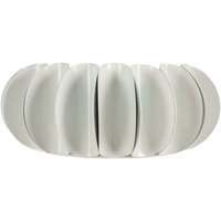 Maison & Déco Appliques Tosel Applique demi cylindrique métal blanc d'ivoire Blanc
