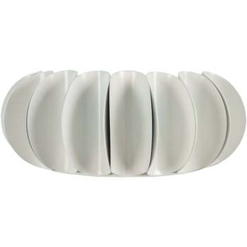Maison & Déco Appliques Tosel Applique demi cylindrique métal blanc d'ivoire Blanc