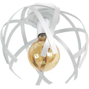 Maison & Déco Lustres / suspensions et plafonniers Tosel Plafonnier géométrique métal blanc d'ivoire Blanc
