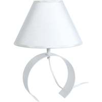 Ski / Snowboard Lampes de bureau Tosel Lampe de chevet demi cylindrique métal blanc d'ivoire Blanc